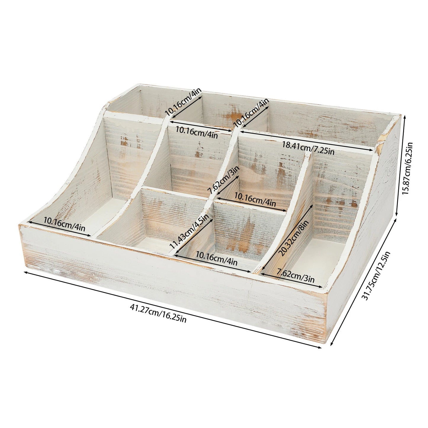 9 Slots Coffee Condiment And Accessories Organizer Coffee Condiment Organizer