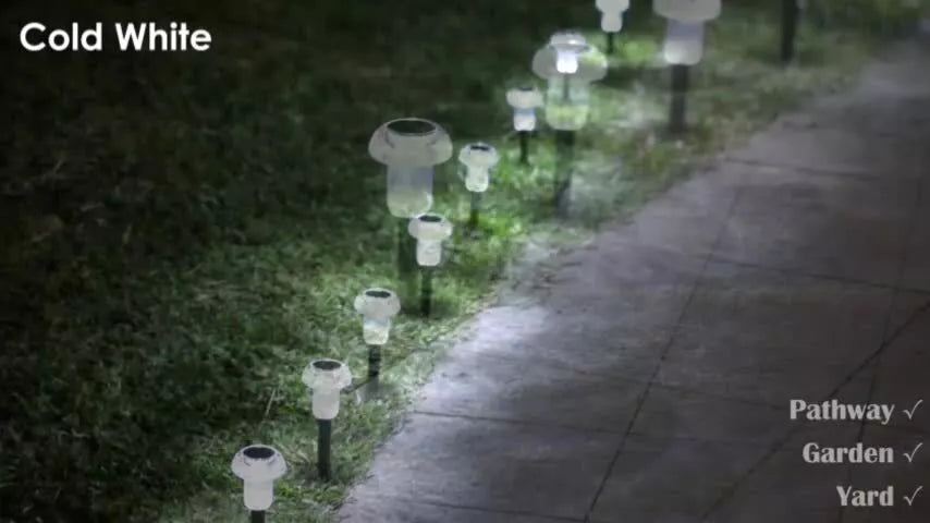 8 Pack Solar Garden Lights Outdoor Waterproof Pathway LED Lights Landscape Yard