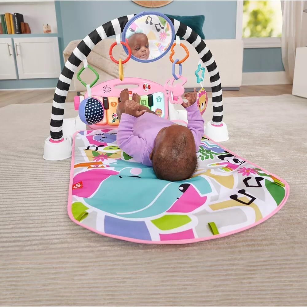 Fisher Price Glow and Grow Kick and Play Piano Gym Light Up Toys Musical Fun