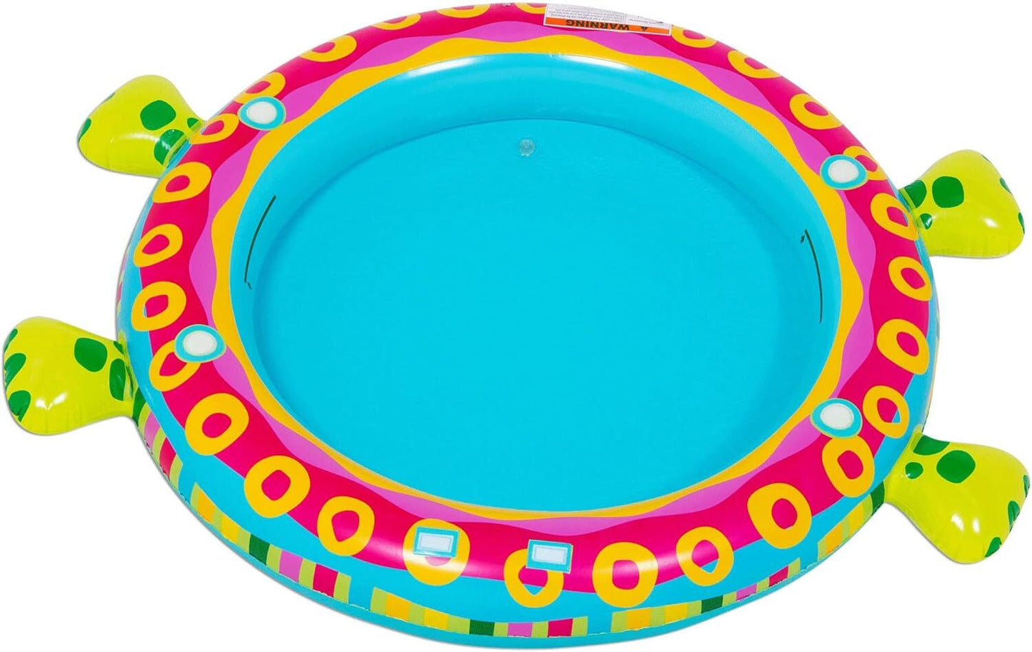Shade 'N Slide Turtle Inflatable Outdoor Kiddie Splash Pool w Fish Sprinkler NEW