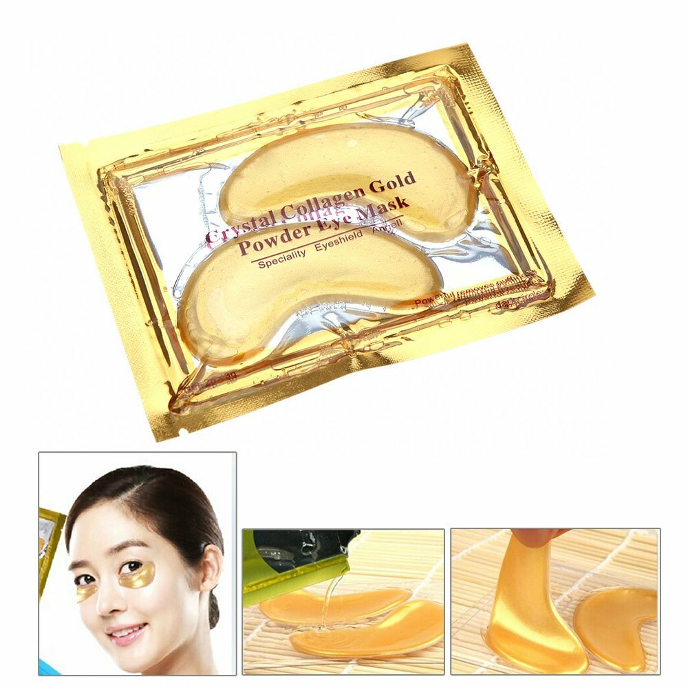 40 Pcs Gold Crystal Collagen Eye Mask Patch Wrinkle Anti Aging Dark Circle Pads